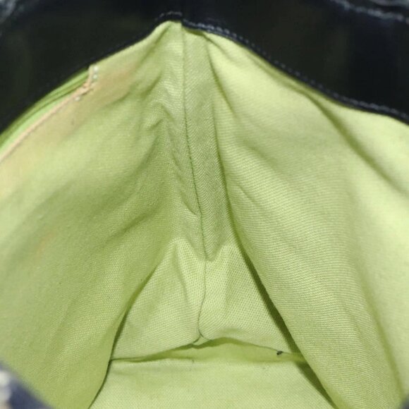 BURBERRY Nova Check Hand Bag Wool Green Black Auth BD1322 - Picture 12 of 16